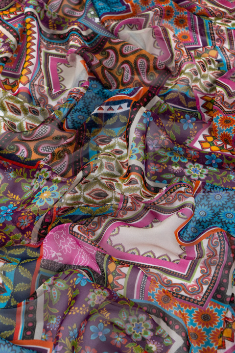 Mousseline de soie - patchwork