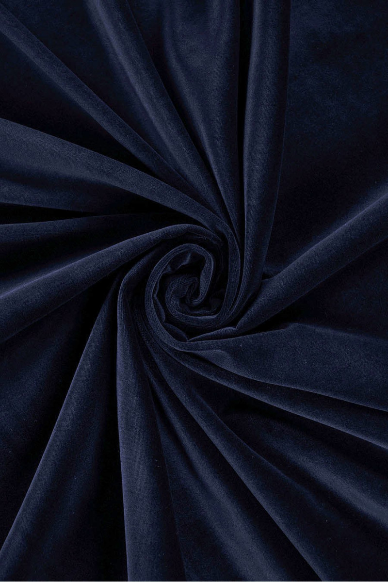 Velours (Samt) Baumwolle marineblau schmal GUTSCHEINE