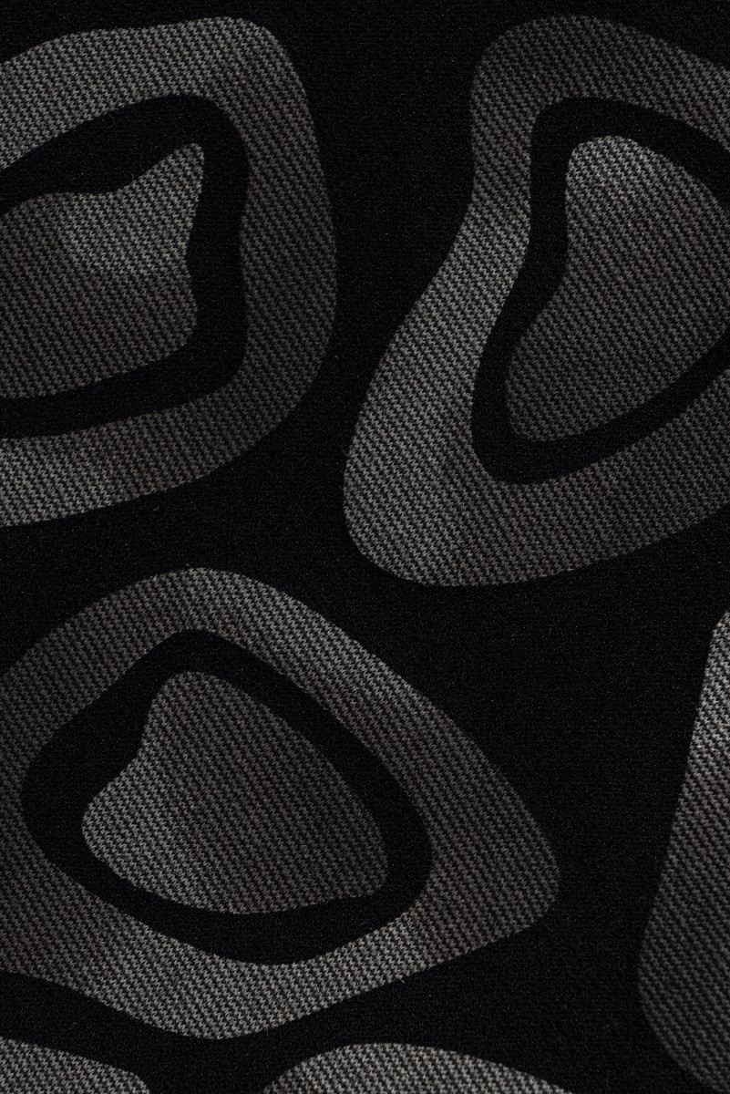 Tissu tricoté en jersey avec patchs gris