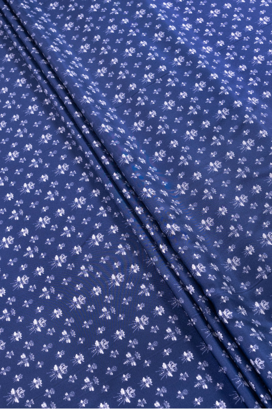 Twill di seta fiocco twill - blu navy