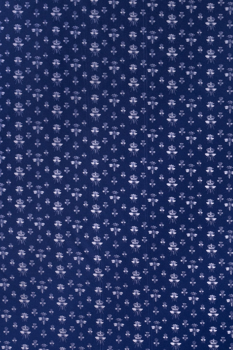 Twill silk bow tie - navy blue