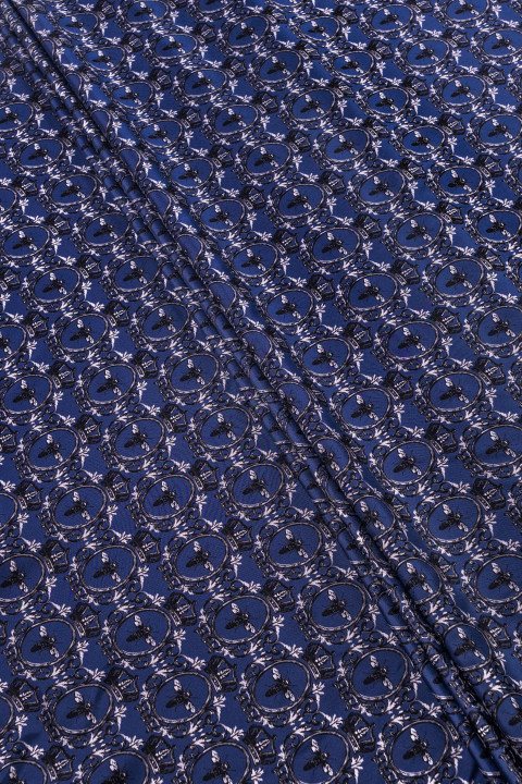 Twill silk flies - navy blue