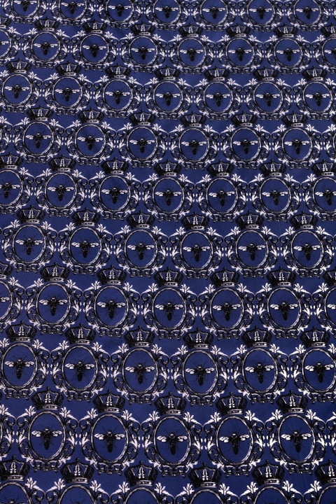 Twill silk flies - navy blue