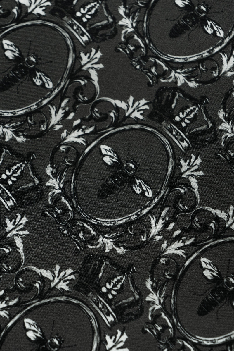 Papillon in twill di seta grigio
