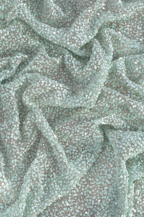 Evening sequins - mint