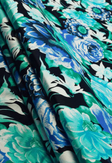 Elastico in cotone con fiori
