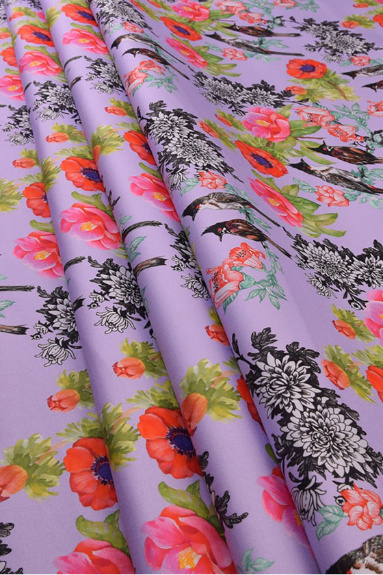 100cm*140cm Elegant Floral Lace Jacquard Print Cotton Fabric Material For  Shirt Dress