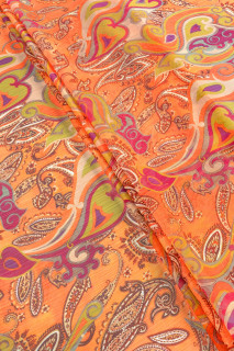 Orientalsk krøllet chiffon