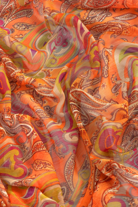 Oriental crescent chiffon