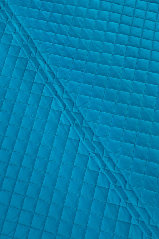 Teal Diamond Double Faced Quilted Fabric