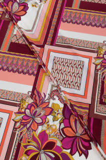 Polyester patchwork gebreide stof