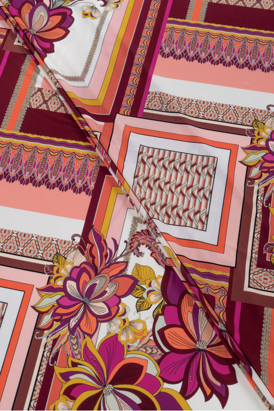 Patchwork aus Polyester-Strickgewebe