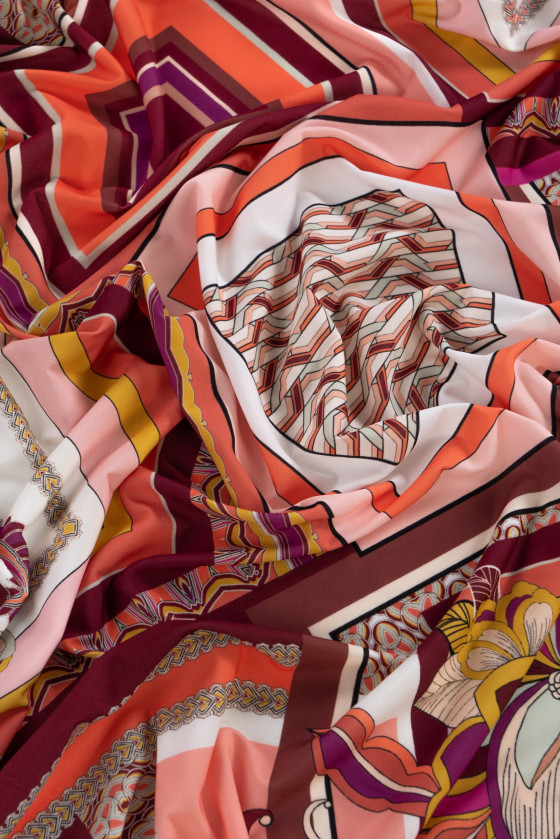 Polyester knitted fabric patchwork