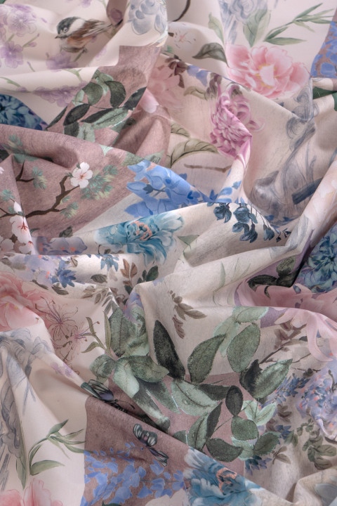 Baumwollhemd Pastell Patchwork