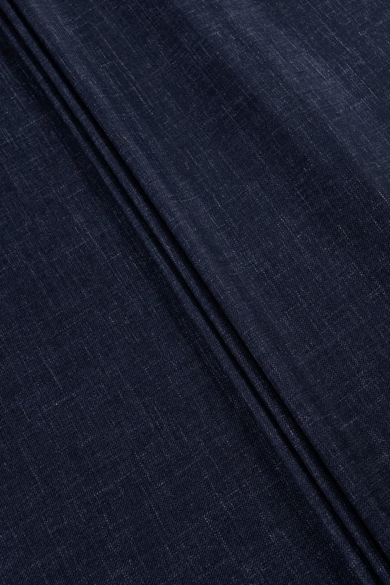 Traje de lana con lino - azul marino oscuro