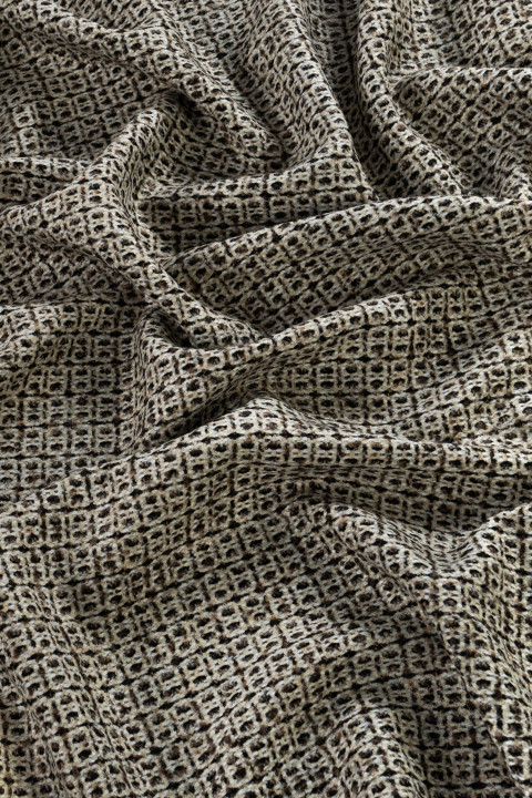 Jacquard wool fabric