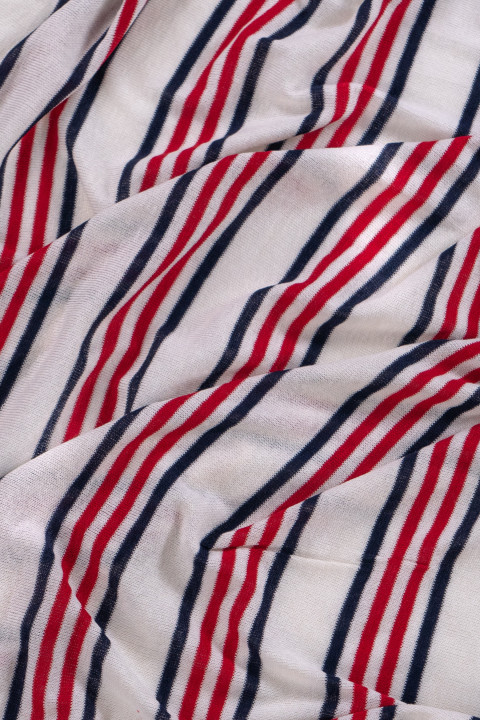 Viscose knit in stripes