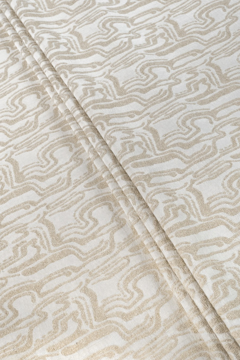 Jacquard beige Geometrie