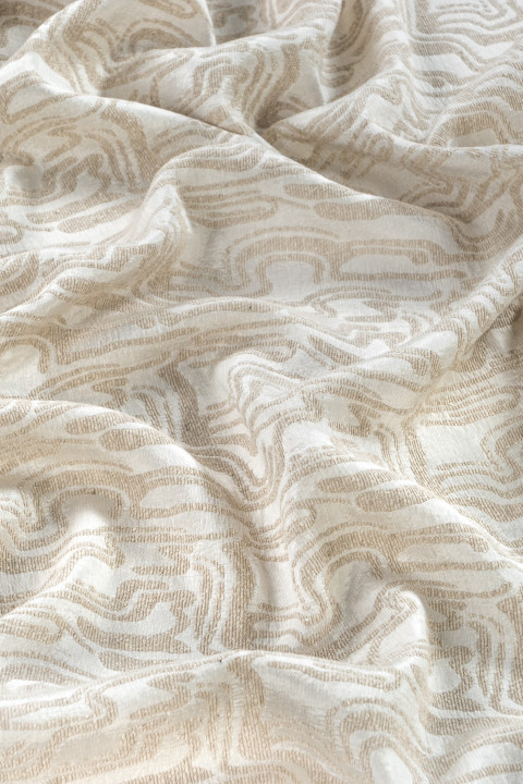 Jacquard beige geometry
