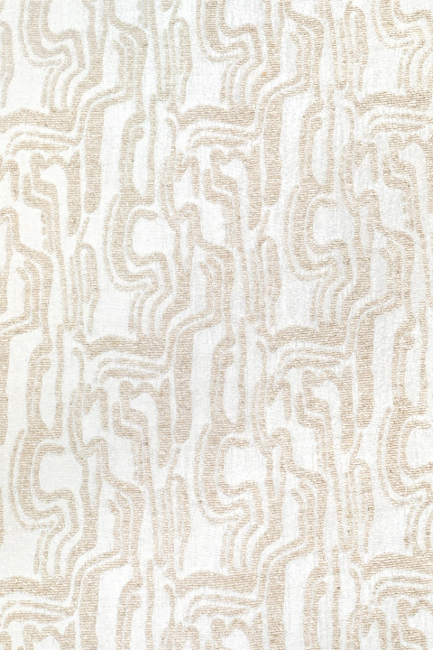 Jacquard beige Geometrie