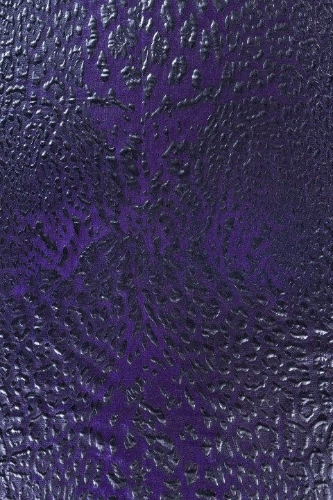 Jacquard black and purple leopard