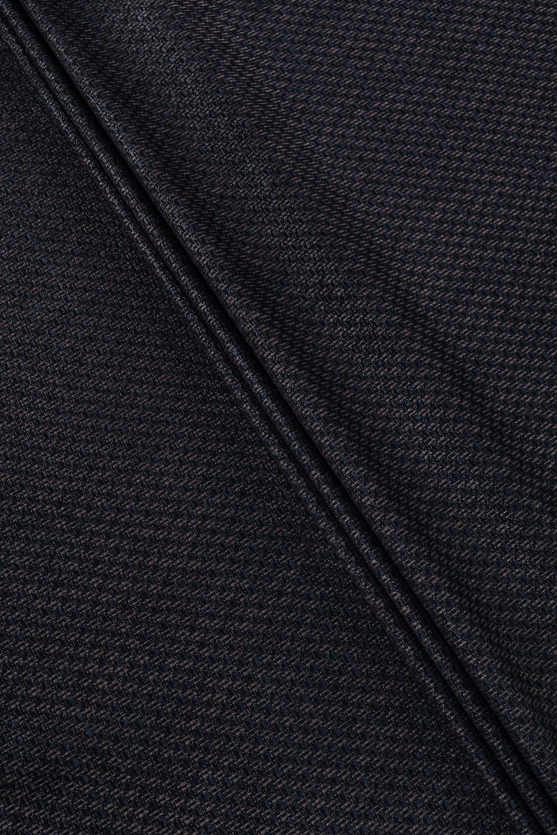 Tissu Chanel COUPONS noirs et marron