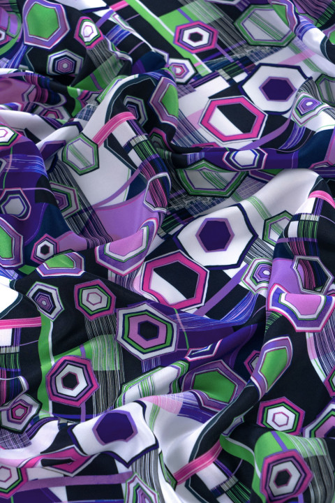 Seide satinfarbene Geometrie