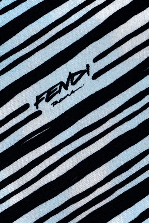 Silk twill signed with stripes