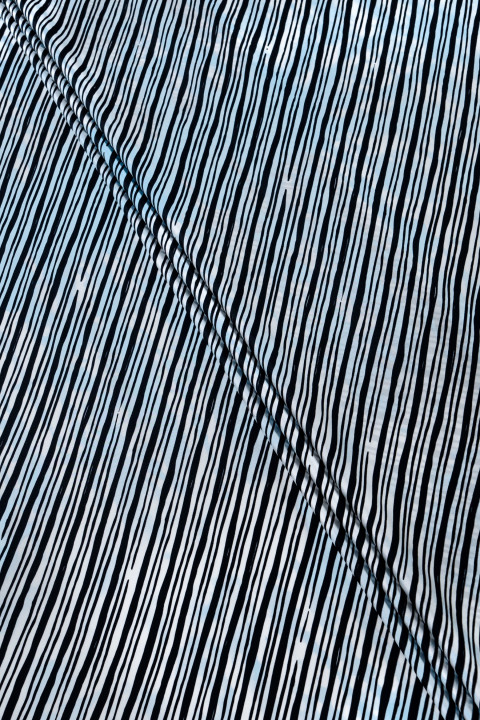 Silk twill signed with stripes