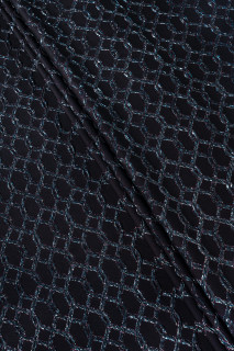 Jacquard negro con hilo múltiple