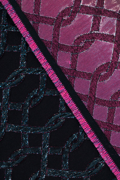 Black jacquard with multi thread