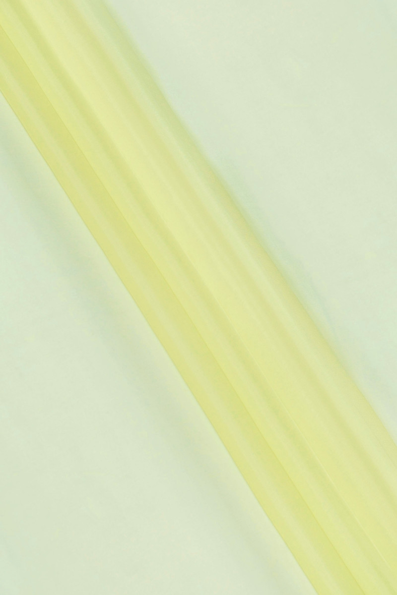 Yellow silk organza