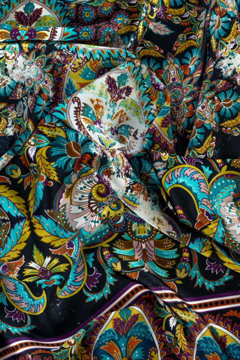 Oriental polyester satin