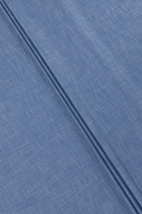 Viscose like blue linen