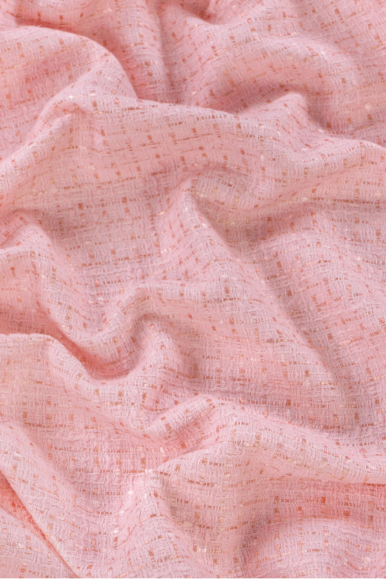 Chanel látka ružová KUPÓN 90 cm