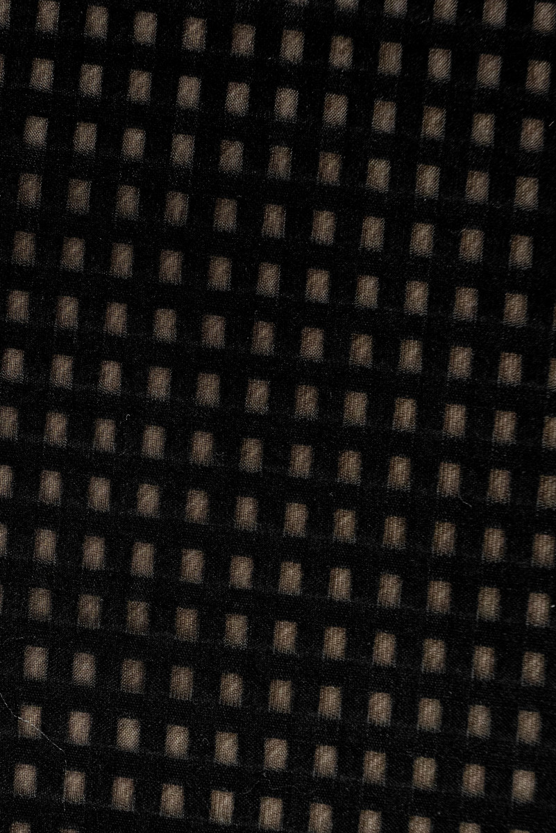 Coton dévoré noir