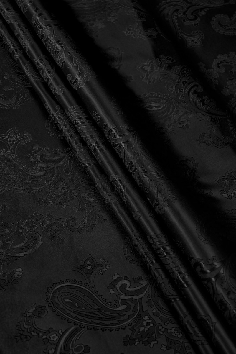 Fodera in jacquard nero