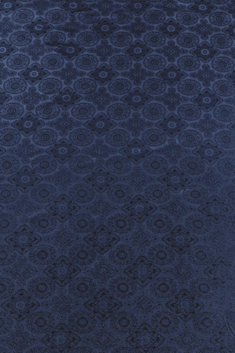 Jacquard vooder must ja sinine