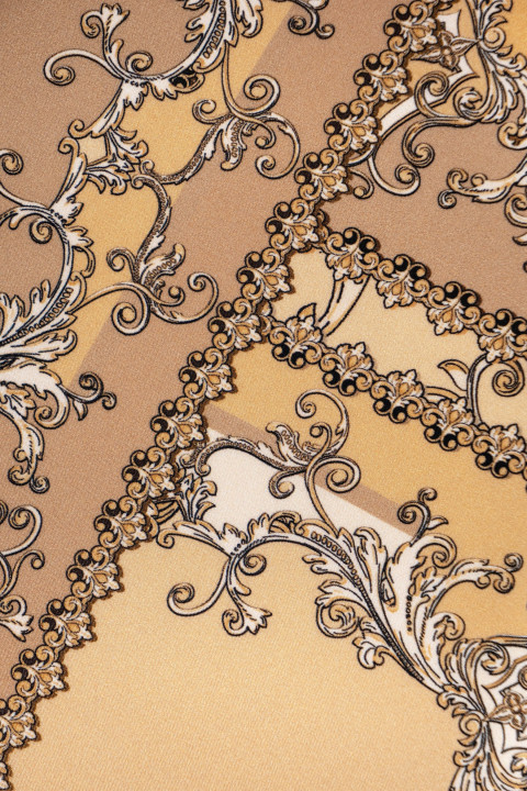 Beige silk satin in ornaments