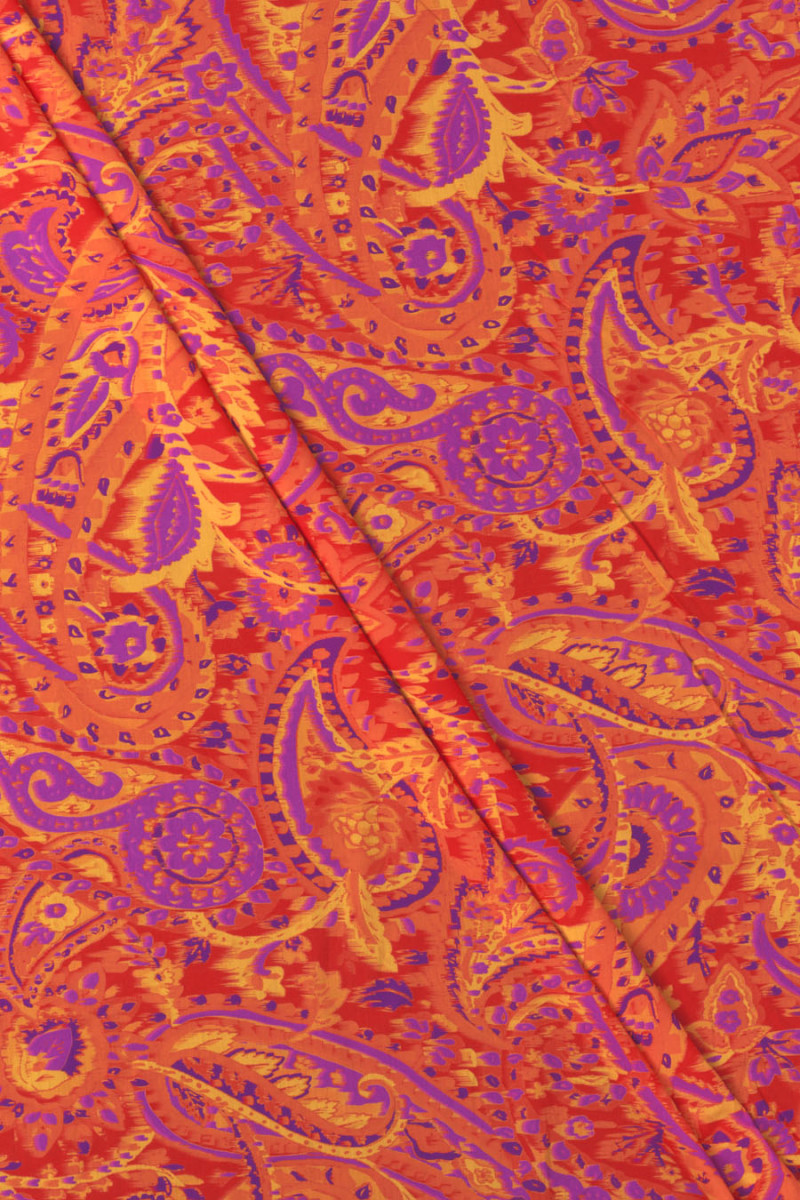 Batyst pomarańczowo-fioletowe wzory