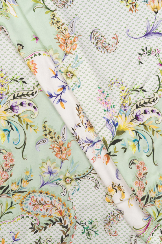 Wiskoza - paisley i kwiaty KUPON 70cm