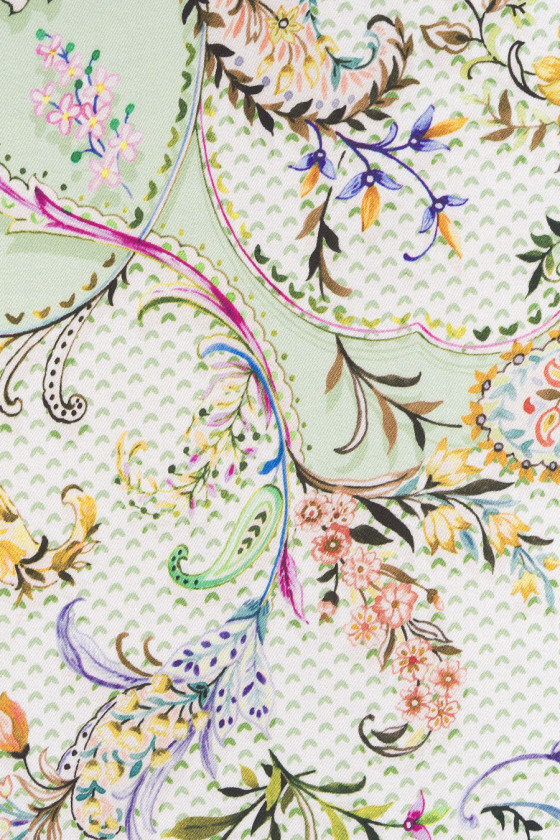 Wiskoza - paisley i kwiaty KUPON 70cm