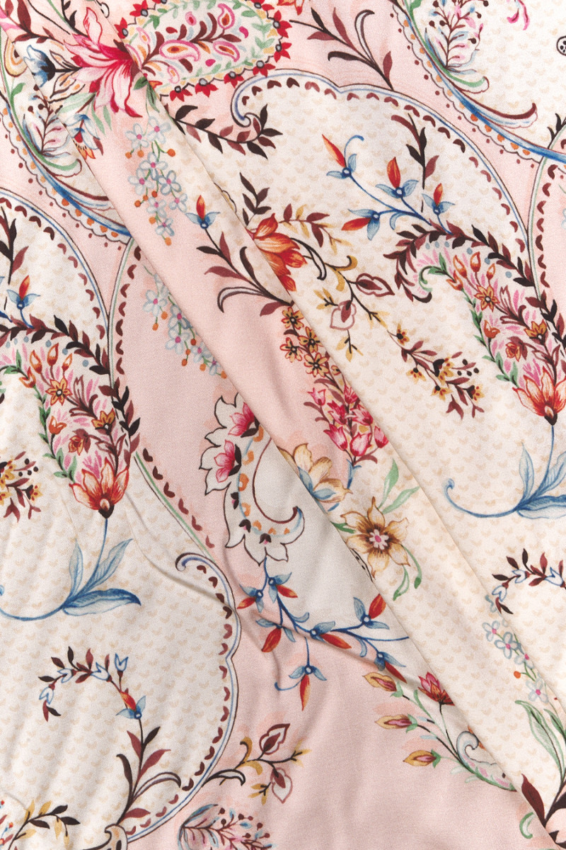 Wiskoza - paisley i kwiaty KUPON 170cm