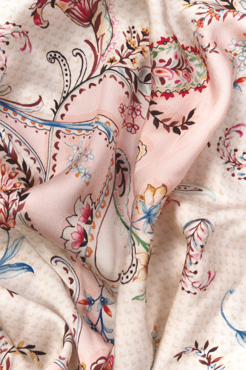Wiskoza - paisley i kwiaty KUPON 170cm