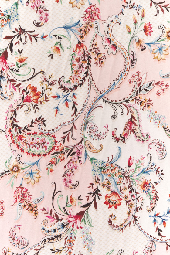 Wiskoza - paisley i kwiaty KUPON 170cm