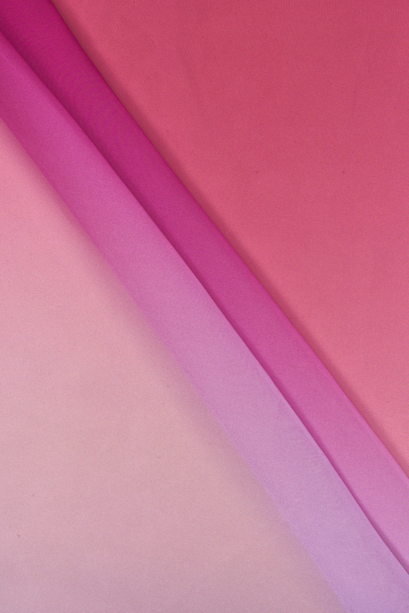 Polyester chiffon ombre