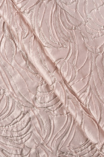 Jacquard suurte lilledega beež-plaatina