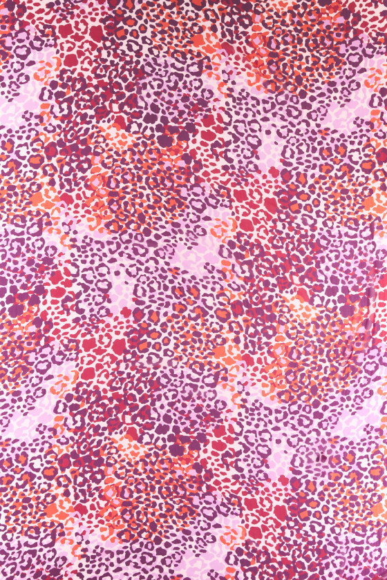 Silk chiffon in leopard