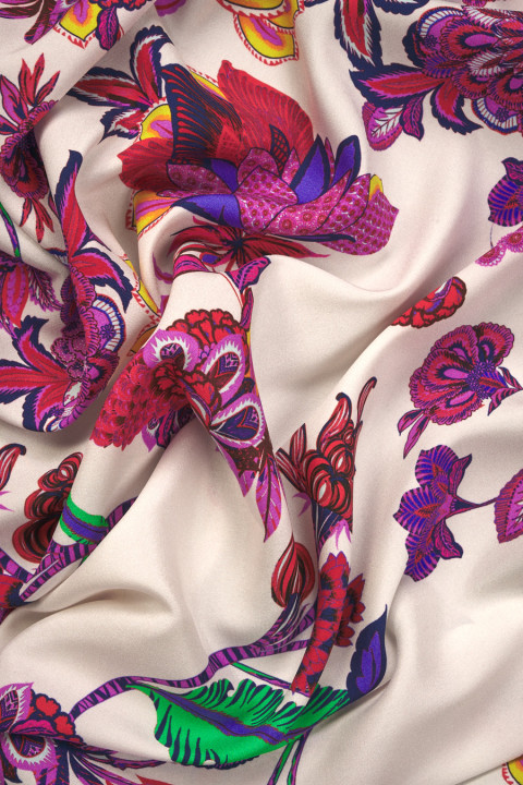 Silk satin colored geometry