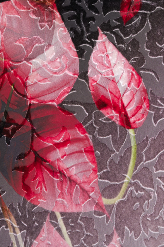 Velour devore i KUPON-blad 180 cm